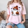 Ghost And Cat Halloween T-Shirt