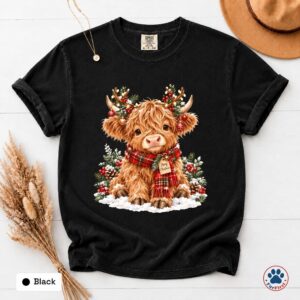 Christmas Highland Cow Shirt