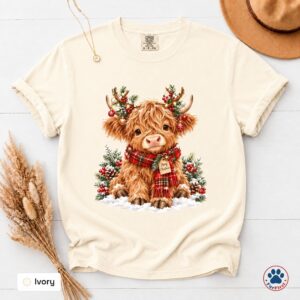 Christmas Highland Cow Shirt