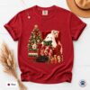 Candy Cane Coquette Bow Shirt
