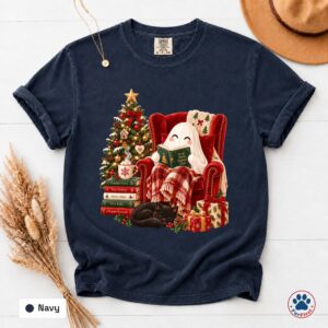 Christmas Ghost Reading Shirt